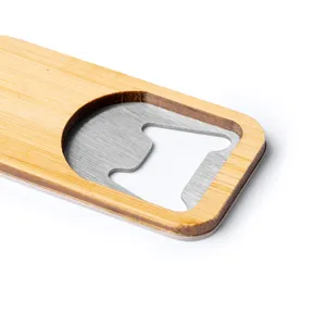 Apribottiglie Personalizzato in Bambù Mirza, Elegante Cavatappi Gadget - Product Image 2