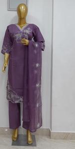 ชุดเสื้อกางเกงผ้าฝ้ายสไตล์ชนเผ่าของผู้หญิงดีไซน์ใหม่ - Product Image 2