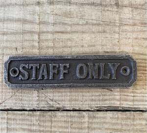 Plaque de porte antique en fonte Design unique pour décoration murale extérieure pour hôtels, bureaux, écoles et restaurants - Product Image 2