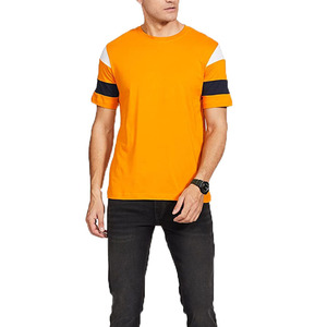 เสื้อยืดผ้าฝ้าย100% สำหรับผู้ชายผ้าเนื้อนุ่มระบายอากาศแห้งเร็วสีพื้นออกแบบโลโก้ได้ตามต้องการสำหรับเสื้อผ้าลำลองหรือแนวสตรีทประจำวัน - Product Image 4