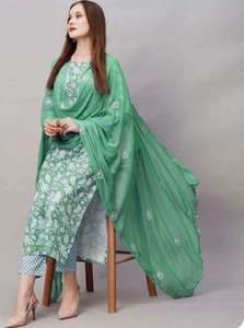 Costume prêt-à-porter en coton Lawn, Salwar Kameez indien, costume en coton et Lawn, costume imprimé pakistanais - Product Image 4