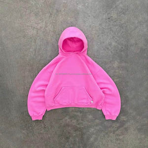 Cropped Hoodie Set Streetwear <b>Tracksuit</b> Essential Fleece 450 Gsm Sweatsuit Set Customize Jogger Heavyweight Casual Autumn - Product Image 3