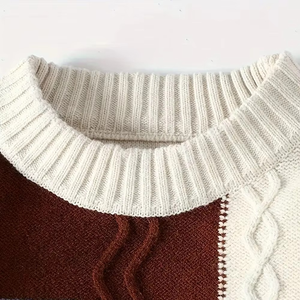 Pull pour homme de haute qualité en stock, pull professionnel pour homme, fabricant pakistanais de pulls pour homme, pull avec étiquette avant, motif d'hiver - Product Image 4