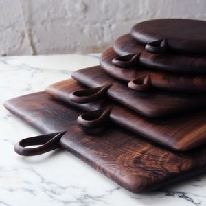 Tabla de cortar de madera de acacia con asa, tabla de cortar de queso duradera de alta calidad - Product Image 1