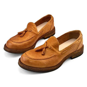 Chaussures de travail pour hommes, chaussures habillées en cuir durables pour hommes, design classique, semelle résistante à l'usure pour le travail quotidien et les trajets domicile-travail, chaussures de travail pour hommes - Product Image 1