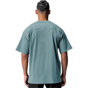 Camisetas atléticas de algodón de gran tamaño para hombres, ropa a granel, camisetas de entrenamiento de gimnasio de manga corta con cuello redondo, camisetas para hombres, camisetas para hombres de la S-XXL - Product Image 2