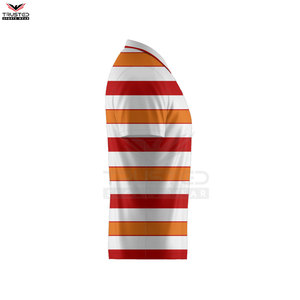 Chemises de golf pour hommes personnalisées de haute qualité, tissu tricoté uni, respirant, polyester/coton, avec logo brodé - Product Image 5