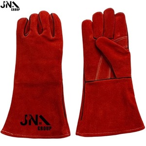 High Quality Split Leather Outdoor <b>Gloves</b> Welding <b>Gloves</b> Made Cow Split Welding Leather - Product Image 4