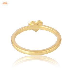 Anillo de Oro Sólido de 9k con Forma de Corazón, Hermoso Regalo para Ella, Fabricante de Joyería Personalizada - Product Image 3