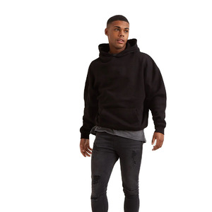 เสื้อฮู้ดคุณภาพพรีเมี่ยมสำหรับผู้ชายดีไซน์สีพื้นแบบปัก - Product Image 1
