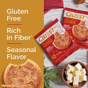 Quest Nutrition Cinnamon Brown Butter <b>Protein</b> Cookie (12 count) - Product Image 2