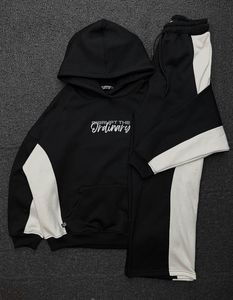 Conjunto de Sudadera con Capucha y Pantalones Deportivos para Hombre, 100% Algodón de Alta Calidad, Transpirable, de Secado Rápido, Diseño Sólido de Invierno, Bordado Personalizado - Product Image 4