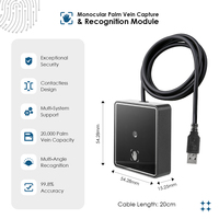 Escáner Biométrico de Venas de la Palma de la Mano, Módulo de Control de Acceso y Asistencia con Microcontrolador, Compatible con Unidad USB, SDK, OEM, ODM, Pago POS