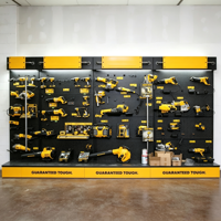 Étagère murale modulaire en métal robuste pour outils, présentoir de quincaillerie pour magasin de détail, support d'affichage pour outils électriques