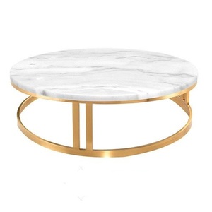 Table dorée plaquée or moderne Marvel Top nouveau design Table fer métal meubles usage domestique à très bas prix fournitures de table inde - Product Image 1