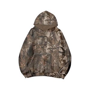 Sudadera con Capucha de Forro Polar para Hombre, Color Sólido, Corte Regular, Transpirable, Resistente al Viento, Manga Larga, Bolsillo Canguro, Hombros Caídos - Product Image 6