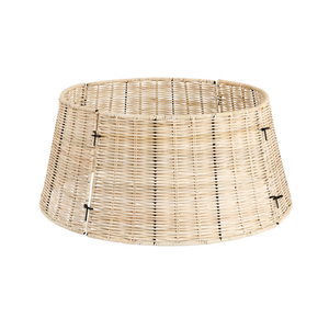 Collar de Árbol de Navidad Redondo de Ratán de Alta Calidad al por Mayor, Decoraciones Navideñas Rústicas Hechas en Vietnam, Buen Precio - Product Image 1