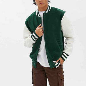 Chaquetas para Hombre de Alta Calidad OEM, Tela Personalizada de Alta Calidad, Chaqueta de Béisbol Bomber Cálida Estilo Urbano Hecha a Medida para Hombre - Product Image 4