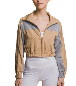 2026 Wholesale Custom Running Windbreaker <b>Jacket</b> Nylon Plain Windbreaker <b>Womens</b> Half Zip Hooded <b>Jacket</b> - Product Image 5