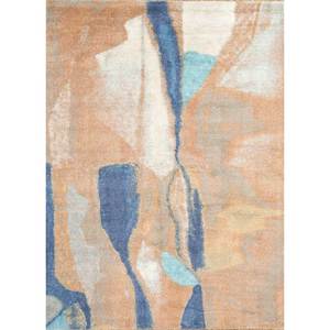 พรมทอมือสีเบจและสีน้ำตาล Tesoro รุ่น Shwl-09 ขนาดใหญ่ ลายโบโฮแบบนามธรรม สำหรับตกแต่งบ้าน ทางเข้าห้องนอน หรือโถงทางเดิน - Product Image 1