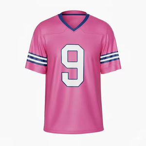 Custom Sublimation American Football Jersey Summer Breathable Moisture-Wicking Garment Dyed Quick Dry Custom Logo Durable - Product Image 3