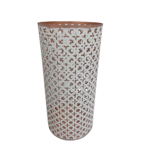 Décoration d'événement fer métal or blanc Antique bougeoir votif pour décor d'éclairage de table fait à la main personnalisé - Product Image 6