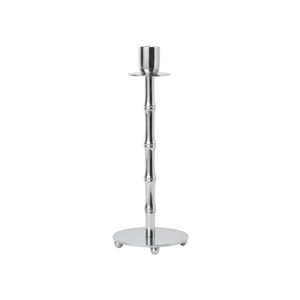 Bougeoir en métal de qualité supérieure, finition argentée, décoration d'intérieur, accessoire de table à manger, bougeoir en aluminium et laiton - Product Image 2