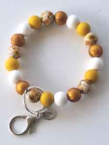 Llavero de piedra cónica, llavero de cuentas de piedras preciosas de cristal curativo, llavero de cristal, accesorio de bolsa, regalo para mamá/amigo-YF2212 - Product Image 5