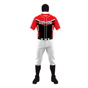 OEM al por mayor en blanco para hombre jersey de béisbol poliéster personalizado su propio diseño uniforme de béisbol liso - Product Image 4