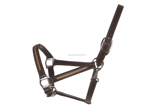Cabestro de caballo de cuero de canal vacío - Product Image 3