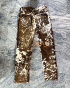 Auténticos pantalones de piel de vaca de estilo occidental, grano de piel de vaca, estampado de vaca, decoración del hogar y uso de disfraces, hechos de piel de vaca fazmax - Product Image 4