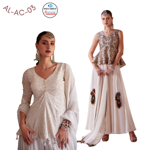 Elegante poliéster Premium Kurti/Traje/Kurta Estilo indio y pakistaní Tendencias para bodas y fiestas - Product Image 2