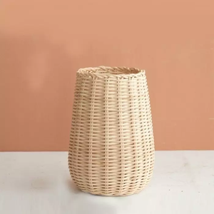 Florero nórdico de mimbre para decoración del hogar, florero hecho a mano de estilo nórdico de Vietnam, venta al por mayor - Product Image 2
