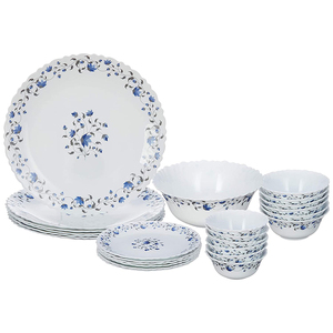 Latest Trending 2024 <b>Dinner</b> <b>Set</b> White Designer Opalware White <b>Dinner</b> <b>Set</b> for Sale at Best Price - Product Image 5