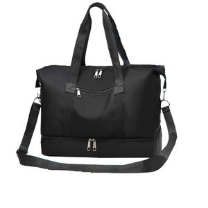 Bolsa de gimnasio unisex tamaño 48x25x30 poliéster negro resistente al agua con cierre de cremallera de Vietnam para 9 a 12 kg - Product Image 1