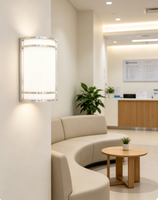 Applique murale LED R1, CCT sélectionnable, dimmable, style contemporain moderne, pour chambre, maison, hôtel, bureau et espaces commerciaux