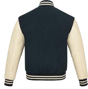 แจ็คเก็ตหนังขนสัตว์คุณภาพพรีเมี่ยมสำหรับทุกเพศแจ็คเก็ตตัวหนังสือบาสเก็ตบอลและเบสบอล - Product Image 3