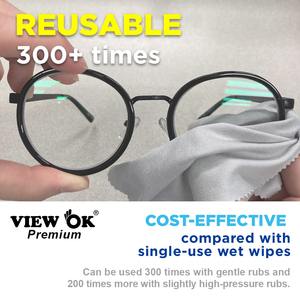 View OK Korean Premium Quality Anti-fog Cloth Long-lasting Reusable 500 Times Super Hydrophilic Microfiber Cleaner Eyeglass - Product Image 3