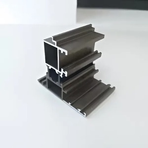 6000 série 6063-T5 profilé en alliage d'aluminium anodisé logeant des services de coupe et de soudage personnalisés - Product Image 1