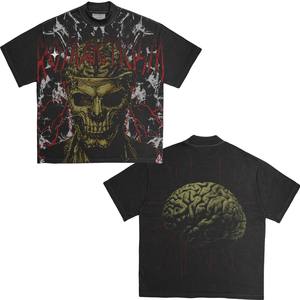เสื้อยืดคอกลมคลาสสิกสำหรับผู้ชาย ผ้าฝ้าย 100% ไม่เป็นขุย ระบายอากาศได้ดี พรีเมียม พิมพ์ลาย/สีพื้น สำหรับฤดูร้อนและฤดูใบไม้ร่วง หลายสี - Product Image 1