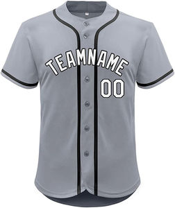 Maillot de baseball de haute qualité 100% polyester pour hommes, respirant, à séchage rapide, col en V, impression de logo personnalisée, service OEM pour les équipes - Product Image 3