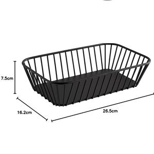 Cesta de comida de diseño único duradero, acabado negro decorativo para cocina, despensa de cocina para guardería - Product Image 5