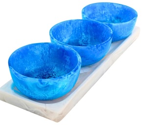 Tazón de Mesa de Melamina Único con Diseño de Remolino Iridiscente, Ligero, Libre de BPA, Ecológico, Decorativo para Decoración de Interiores y Comedor - Product Image 2