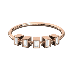 Baguette Diamond Wedding Band For Women - Product Image 2