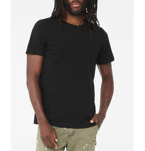BELLA + CANVAS 3001 - Jersey Tee ras du cou Discount Unisex T-shirt noir personnalisé pour homme - Product Image 2
