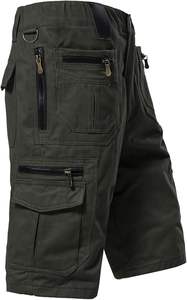 Pantalones cortos cargo de verano para hombre, pantalones cortos cargo de gran tamaño de alta calidad, pantalones cortos con bolsillo lateral para hombre - Product Image 2