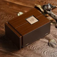 Caixa de Presente de Luxo em Madeira com Porta Dupla, Tamanho Personalizado, Embalagem de Madeira de Alta Qualidade para Garrafa de Whisky e Vinho