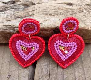 ต่างหูประดับลูกปัดหลากสีเหลืองแบบกำหนดเองสำหรับผู้หญิง เครื่องประดับงานปาร์ตี้ในราคาที่ดีที่สุด ต่างหูประดับลูกปัด - Product Image 5