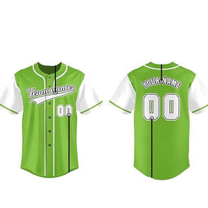 Maillot de baseball coupe ample pour hommes de haute qualité haut de softball à séchage rapide T-shirt 100% coton avec uniforme imprimé numérique - Product Image 3