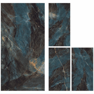 Carreaux en porcelaine émaillée haute brillance Jupiter Aqua, design italien, solides et modernes, pour salles à manger, villas, intérieurs, chambres, adhésif facile - Product Image 1